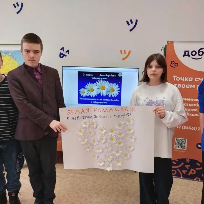 Белая ромашка — символ борьбы с туберкулезом